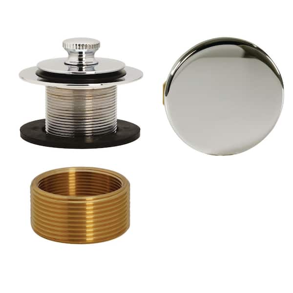 Westbrass Universal Twist and Close Tub Trim Kit in Polished Nickel