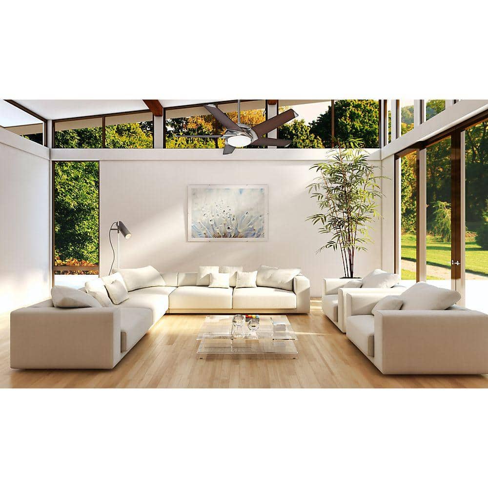 Stealth 54 inch Brushed Nickel Indoor Ceiling Fan with LED Light Kit and Handheld Remote price history on PriceWatchPro