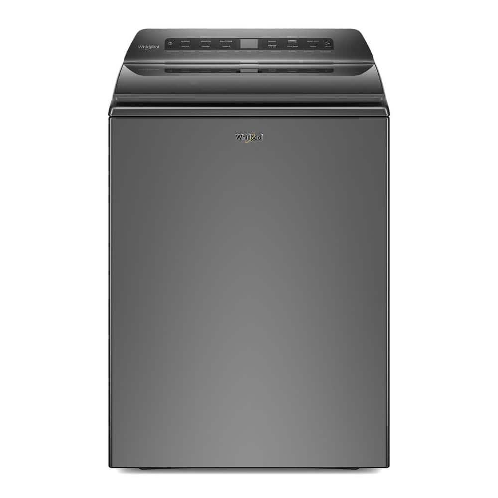 Whirlpool 4.7 cu. ft. Top Load Washer with Agitator, Adaptive Wash Technology and Quick Wash Cycle in Chrome Shadow