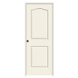 24 in. x 80 in. Camden Vanilla Painted Right-Hand Textured Molded Composite Single Prehung Interior Door