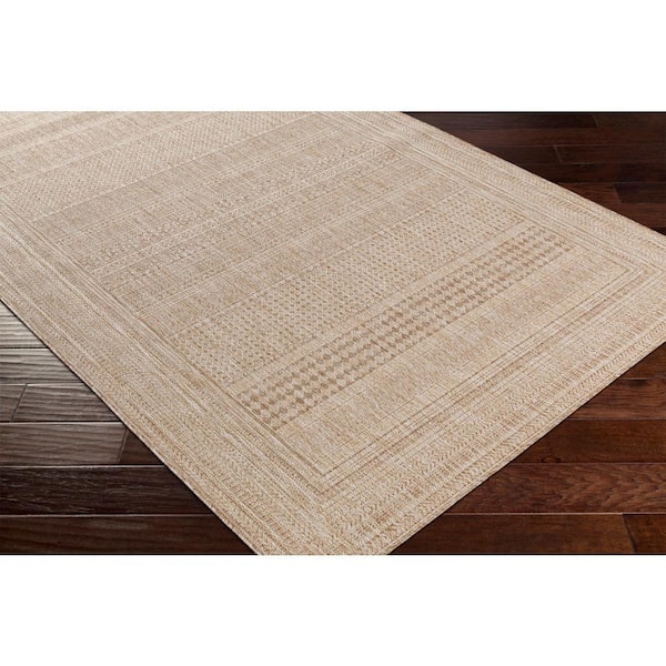 Innaki Brown 5 ft. x 7 ft. Indoor/Outdoor Area Rug