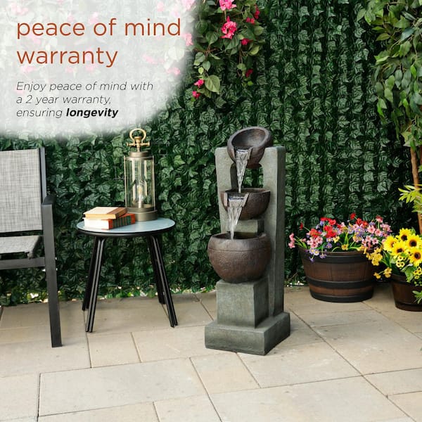 Alpine Corporation 34 in. Tall Multi-Level Basin Fountain