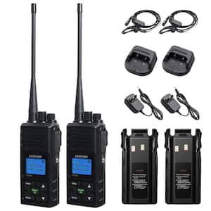 Multi-Channel 5 Mile Range Rechargeable Waterproof Digital 2-Way Radio with Charger (2-Pack)