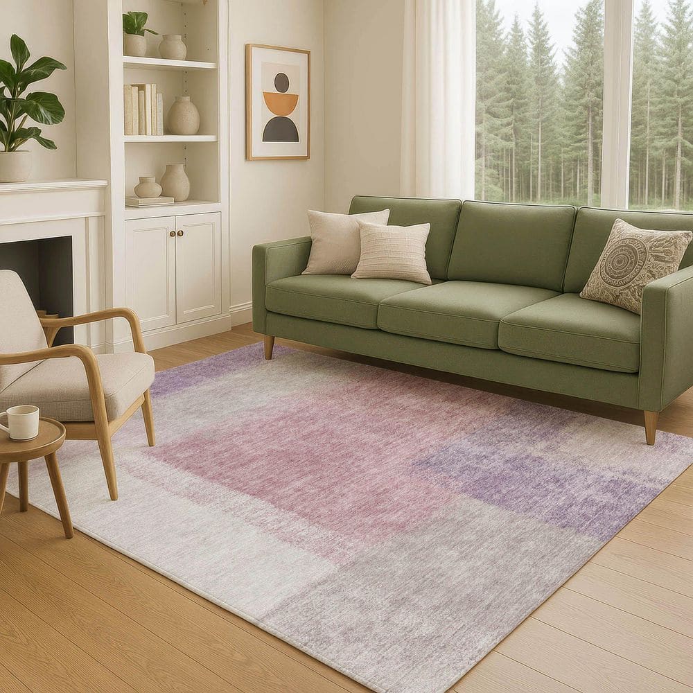 Chantille Machine Washable Indoor/Outdoor Abstract ACN2341 Blush 3 ft. x 5 ft. Area Rug price history on PriceWatchPro