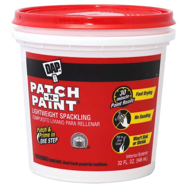 DAP Patch- N-Paint 1 qt. White Lightweight Spackling (8-Pack)