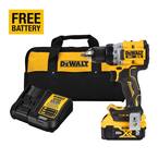 20V MAX XR Lithium-Ion Cordless Compact 1/2 in. Drill/Driver Kit, 20V MAX 5.0Ah Battery, and Charger