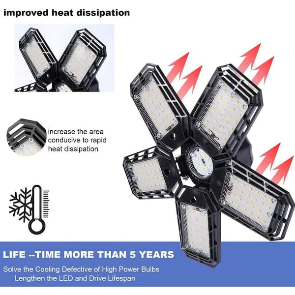 LED Gaage Light 2 Pack Supe Bight 15000LM LED Shop Ceiling