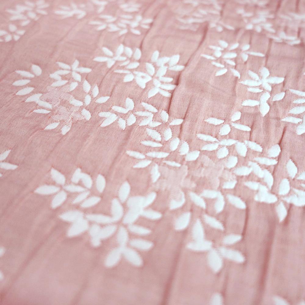 King Rose Blush Cotton Reversible Quilt Set