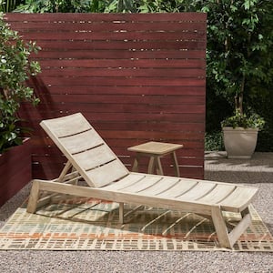 Mahalo Light Grey 2-Piece Wood Outdoor Patio Conversation Seating Set