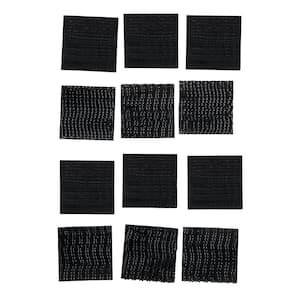 Scotch 1 in. x 1 in. (25,4 mm x 25,4 mm) Black Extreme Mounting Squares (36 Squares per Pack)
