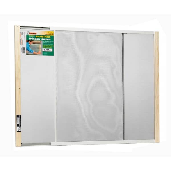 W B Marvin 45 in. x 24 in. Adjustable Wood Frame Window Screen