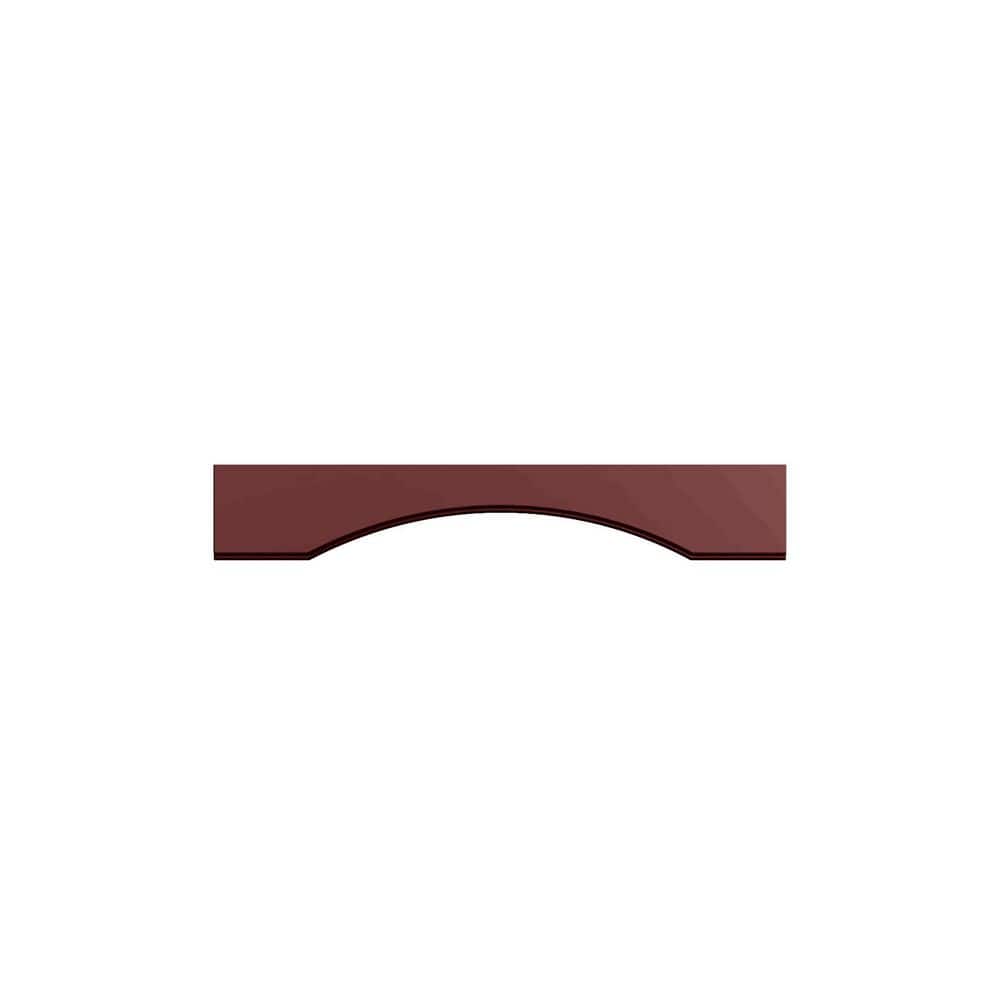 Charlotte Raised 36 in. W x 6 in. H x 0.75 in. D in Bordeaux Arched Valance in Assembled Wall Cabinet price history on PriceWatchPro
