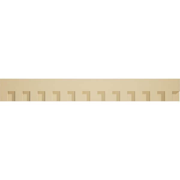 Ekena Millwork 1 in. D x 6 in. W x 48 in. L Primed Polyurethane Panel Moulding