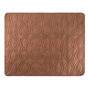 Medium 36 in. x 28 in. Brown Quilted Couch Cover 100% Waterproof Furniture Protector for Pets