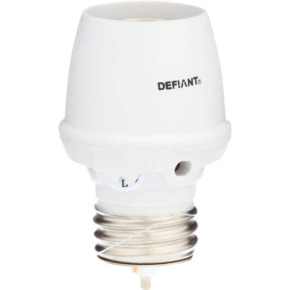 Defiant Dusk to Dawn Screw-In Light White - The Home Depot