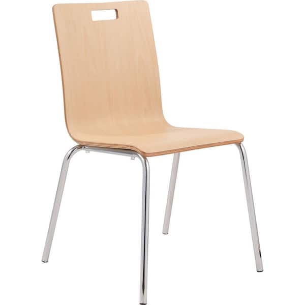 National Public Seating Bushwick Series Natural/Chrome Bentwood