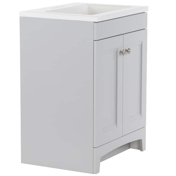Glacier Bay Delridge 25 in. Single Sink Pearl Gray Bath Vanity