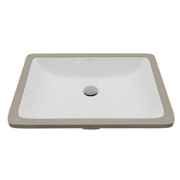 Valera 20-1/4 in. x 15 in. Rectangular Undermount Vitreous China Bathroom Sink in White