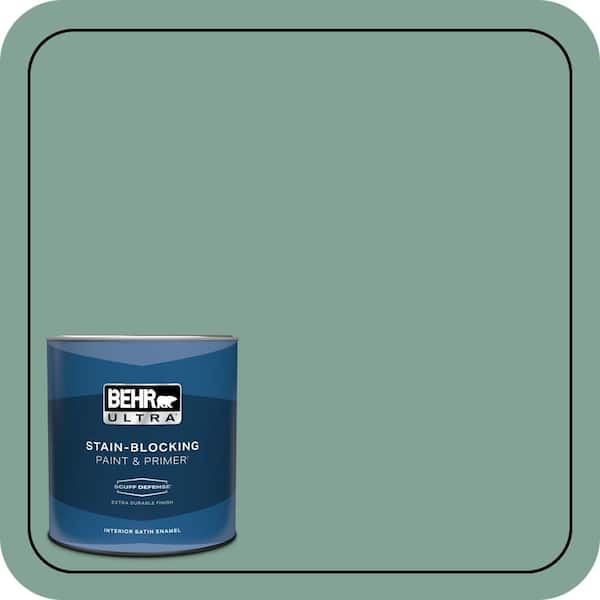 BEHR ULTRA 1 qt. #470F-4 Aspen Aura Extra Durable Satin Enamel Interior Paint & Primer