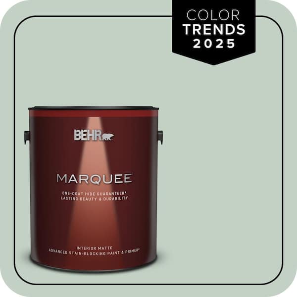 BEHR MARQUEE 1 gal. #PPU11-13 Frosted Jade One-Coat Hide Matte Interior Paint & Primer