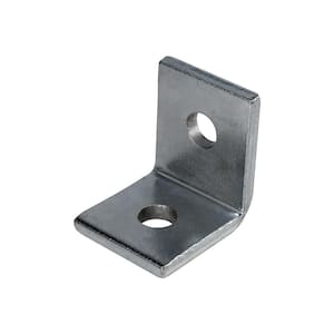 1/2 in. Hole Maximum Load 400 lbs. Iron L-Corner Brace Heavy Duty Shelf Bracket for Plumbing and Decor