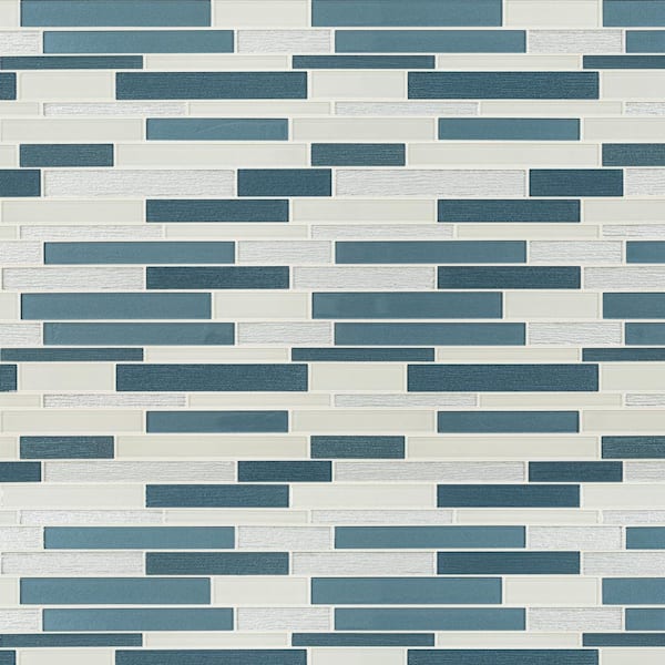 MSI Grotta Azzurra Interlocking 12 in. x 12 in. Textured Glass Patterned Look Wall Tile (15 sq. ft./Case)