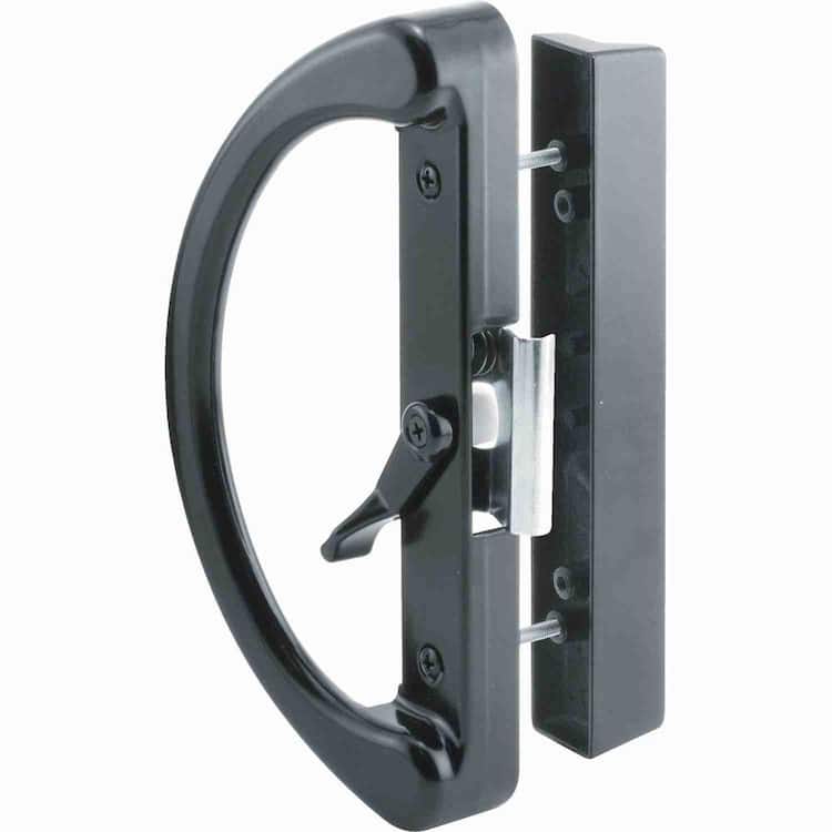 Prime-Line Sliding Glass Door Handle Set, 4-15/16 in., Diecast, Clamp Style, Surface Mount, Non-Keyed