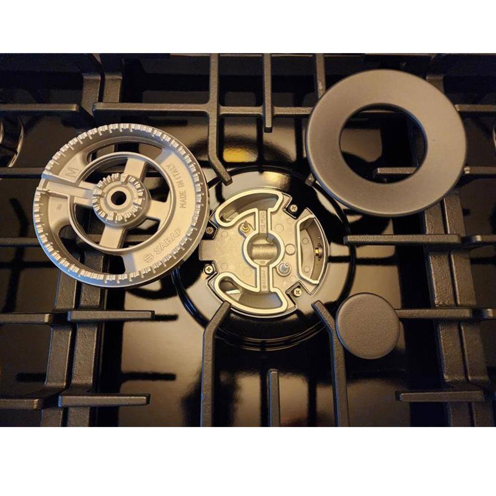 36" Black Enamel 5-Burner Propane and Natural Gas Cooktop