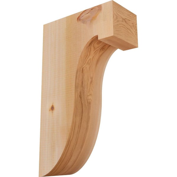 Ekena Millwork 5-1/2 in. x 12 in. x 20 in. Western Red Cedar Del Monte Smooth Corbel