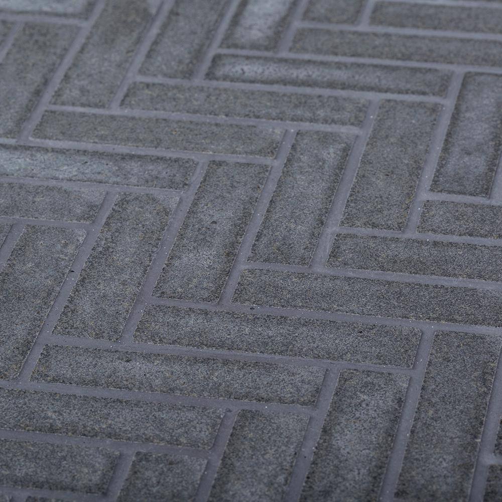 Buy Basalt Herringbone Gray 10.75 in. x 10 in. Honed Basalt Wall and ...