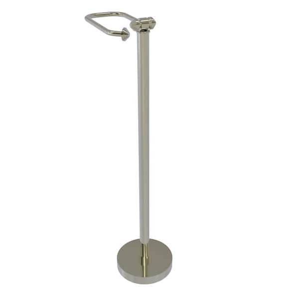 Allied Brass Southbeach Free Standing Toilet Paper Holder in Polished Nickel