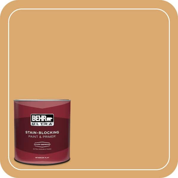 BEHR ULTRA 1 qt. #ICC-70 Flower Field Extra Durable Flat Interior Paint & Primer