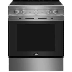 5.7 cu. ft. Smart Slide in Electric Range with Self Cleaning Convection Oven in Stainless Steel