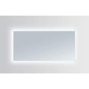 Hera 48 in. W x 24 in. H Frameless Rectangular LED Light Bathroom Vanity Mirror