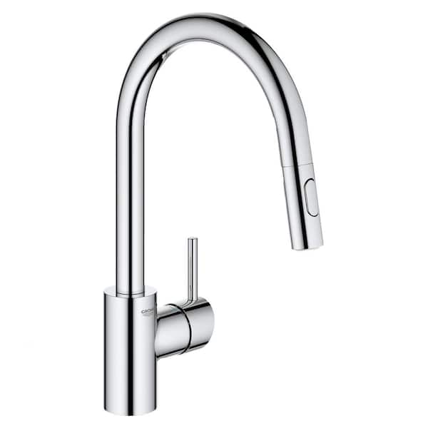 GROHE Concetto Single-Handle Pull-Out Sprayer Kitchen Faucet 1.75 GPM in StarLight Chrome