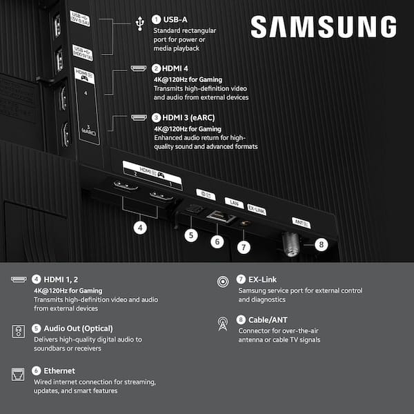 Samsung 77 in. Class S85H Series OLED 4K UHD Vision AI Smart Tizen