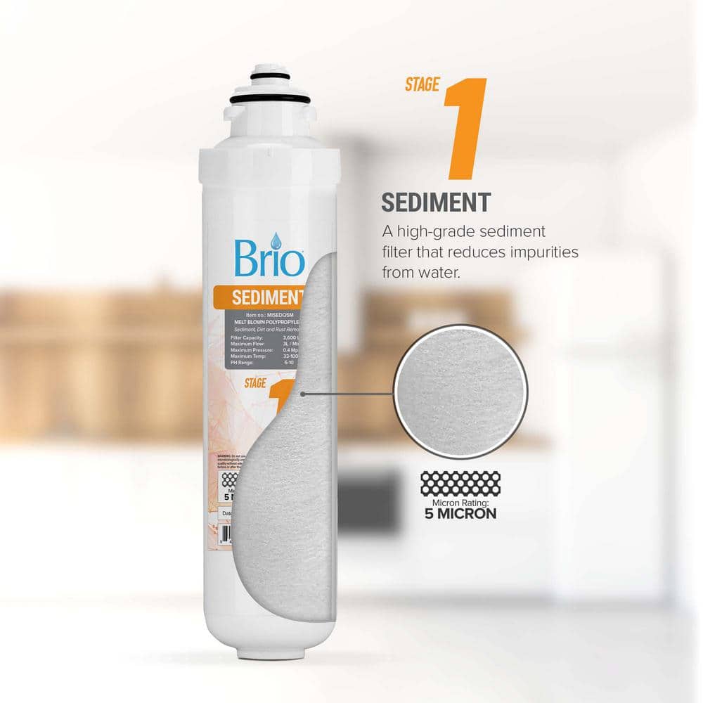 Brio White Polypropylene Sediment Replacement Water Filter