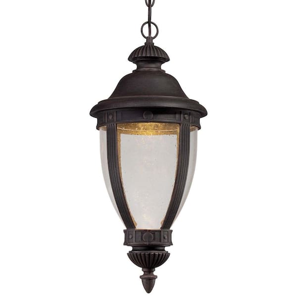 the great outdoors by Minka Lavery Wynterfield 1-Light Iron Oxide Outdoor LED Chain Hung