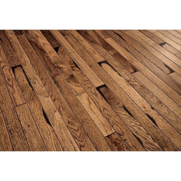 Bruce Vintage Farm Antique Timbers Hickory 3/4 in. T x 2-1/4 in. W
