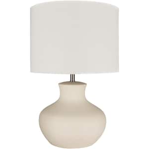 Keith 27 in. Cream Indoor Table Lamp