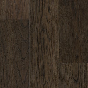 Take Home Sample - Sepia Brown Hickory Waterproof Engineered Hardwood Flooring - 5 in. x 7 in.
