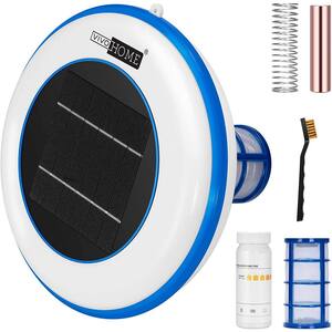 35,000 Gal Solar Pool Ionizer Chlorine-Free Automatic Pool Cleaner