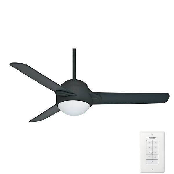 Casablanca Trident 54 in. Indoor Graphite Black Ceiling Fan with Universal Wall Control