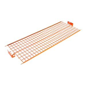 Orange Steel Wire Shelf for Rolling Garment Clothes Rack 60 in. W x 24 in. D