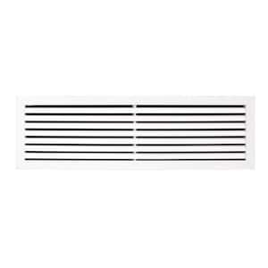 30 in. x 6 in. Aluminum Return Air Grille in White