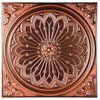 Mission 2 ft. x 2 ft. Lay-in or Glue-up Ceiling Tile in Antique Copper (40 sq. ft. / case)