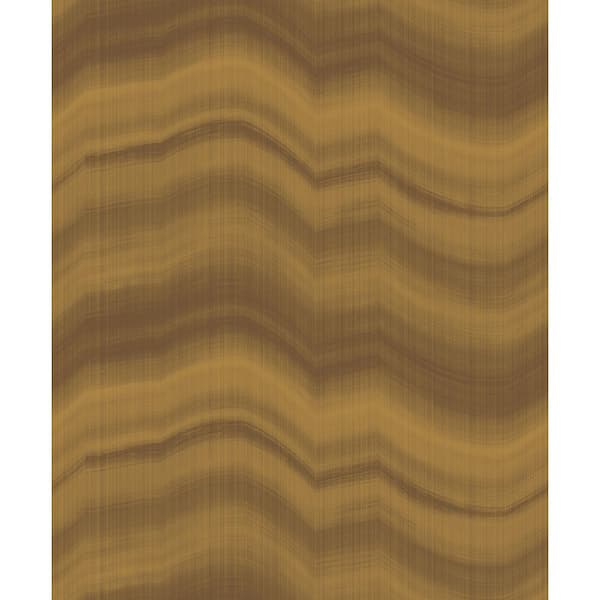 Unbranded Zen Collection Gold Cloudy Stripe Luster Finish Non-Pasted Non-Woven Wallpaper Sample