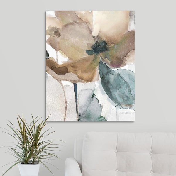 GreatBigCanvas "Watercolor Poppy I" by Carol Robinson Canvas Wall Art