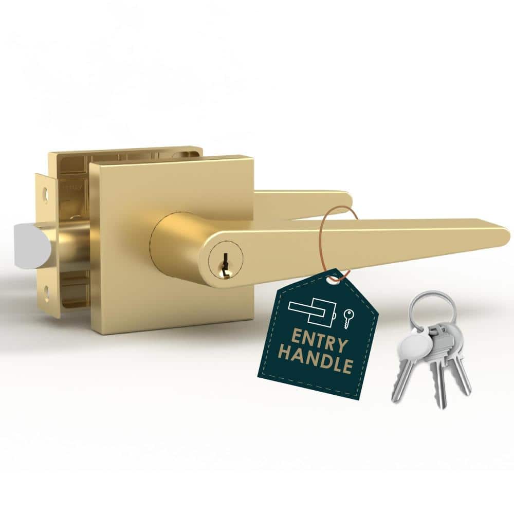 Schein Entry Door Handle - 1 Pack Keyed Entry, Satin Brass price history on PriceWatchPro