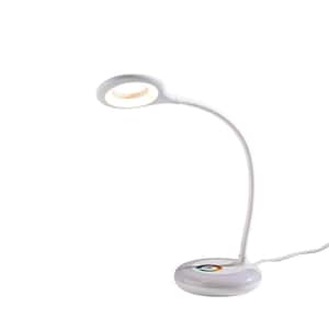 19 in. White LED Task Lamp with Color Changing